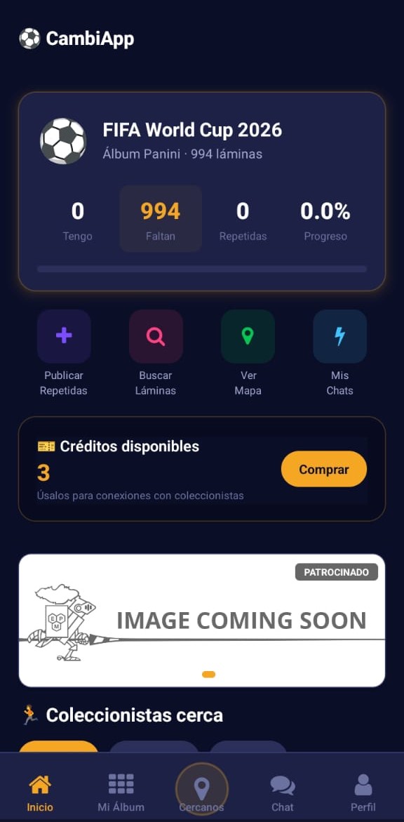 CambiApp Screenshot 1
